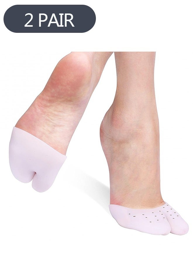 Ant - 2 Pair Toe Pouches Pads, Silicone Gel Sock Pads to Protect Toe, Metatarsal Pads Ballet Pointe Pads with Forefoot Cushion, Pointe Cap Point Shoes Pad - Image 1