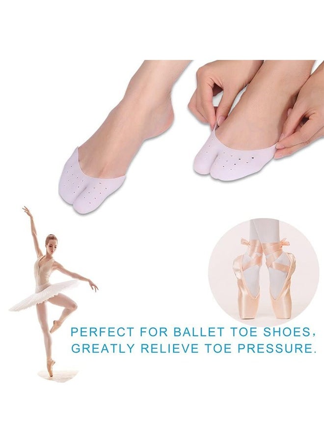 Ant - 2 Pair Toe Pouches Pads, Silicone Gel Sock Pads to Protect Toe, Metatarsal Pads Ballet Pointe Pads with Forefoot Cushion, Pointe Cap Point Shoes Pad - Image 1