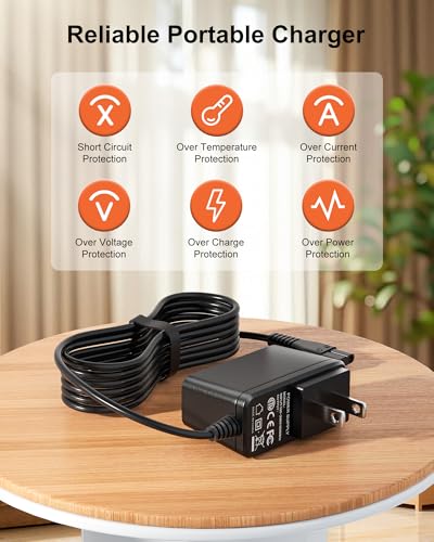 WUKUR Replacement for Bissell Pet Hair Eraser Charger, Charging Power Cord Compatible with Bissell 2390 2390A 23903 2284W 14.4V Lithium Ion Hand Vacuum Power Cord - Image 5