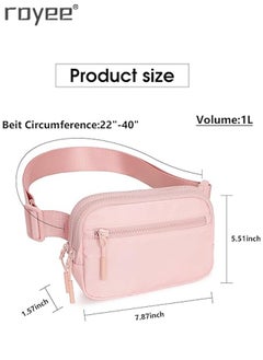 Packs for Women Men, Belt Bag with 4 Zipper Pockets, Fashion Waist Packs, Lightweight Crossbody Bags with Adjustable Strap for Workout/Running/Hiking - pzsku/ZD9D3ADE71161199EFB2BZ/45/_/1704876768/2457d5b6-323f-4ecd-87a9-02ee653a89ff