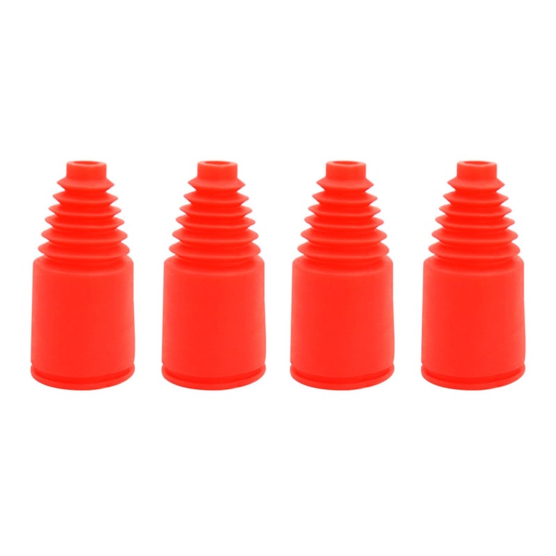 FLMLF Axle Boot 4PCS Quality Plastic 23 x 47mm Shock Boot Red HalfShaft Dust Cover for 15 RC Remote Car Hpi Baja Rovan King Motor 5B 5T 5SC - Image 3