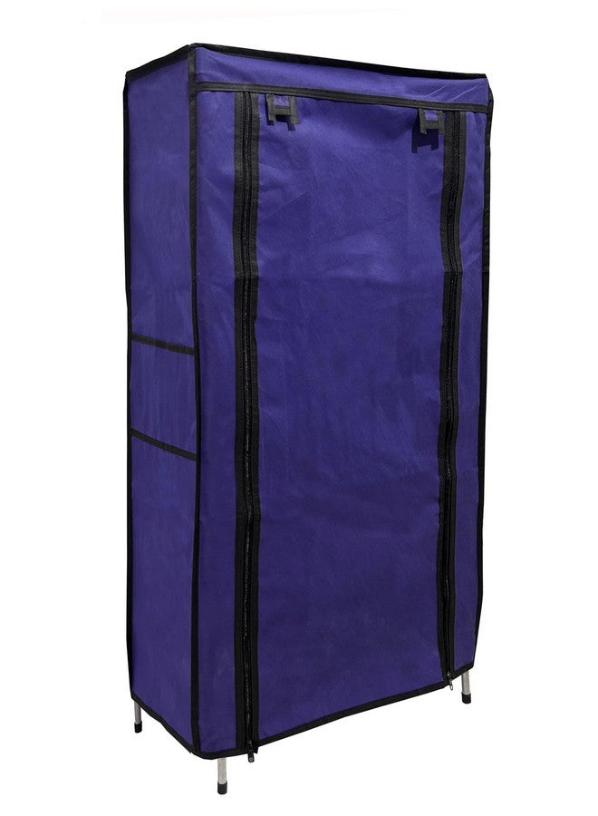 SANAMSTORE Multi Utility 6 Layer Metal Pipe with Non-Woven 100GSM Fabric Cover Shoe/Cloth/Toy/Books Rack-Dark Blue - Image 3