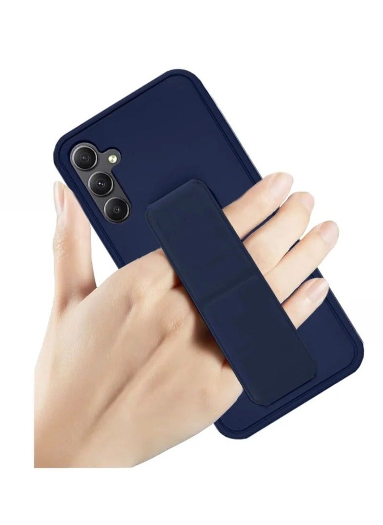 ARMOR - Case Cover For Samsung Galaxy A15 With Magnetic Hand Grip 3 in 1 Blue - Image 1