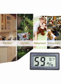 Y&D Mini Hygrometer Thermometer, SYOSI Built in Small Household Electronic Thermometer And Hygrometer, Digital Indoor Humidity Gauge Monitor with Temperature Meter Sensor Fahrenheit (℉) 6 Pack Black  - Image 3