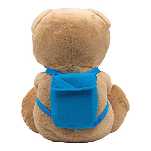 TaliCor BibleToys Prayer Bear 10 Plush Stuffed Animal with Prayer Book and Backpack - Image 5