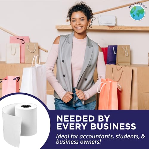 PaperPlanet Adding Machine Bond Paper Rolls for Finance and Tax Professionals by Paper Planet | Printing Calculator Rolls Compatible with Select Canon, Casio, Sharp, and Victor Adding Machines | 12 Rolls - Image 5