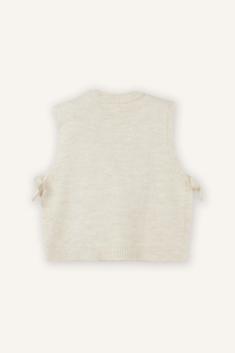 DeFacto Beige BabyGirl Baby Girl Crew Neck Cardigan Casual - Image 3