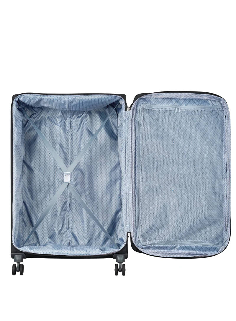 ديلسي _باريس Maringa 82cm Softcase 4 Double Wheel Expandable Check-In Luggage Trolley Black