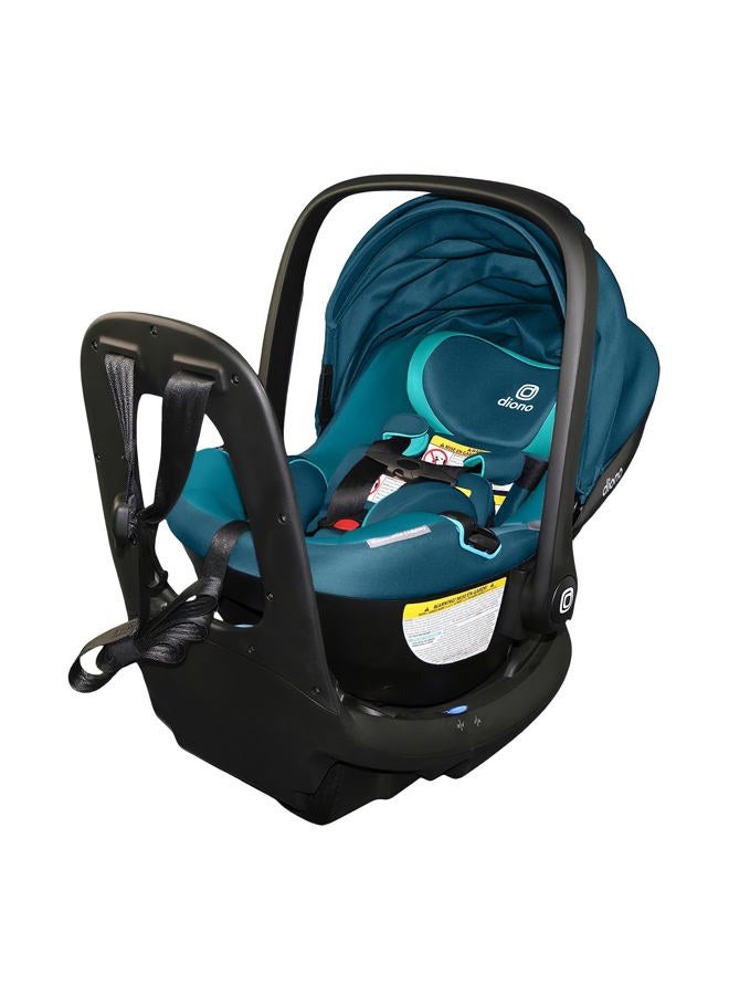 Diono LiteClik30 RXT SafePlus Infant Car Seat and Base, Rear-Facing for Infants 4-30lbs, SafePlus Engineering, with Infant Insert, UPF 50+ Sunshade (Blue Razz Ice) - Image 1