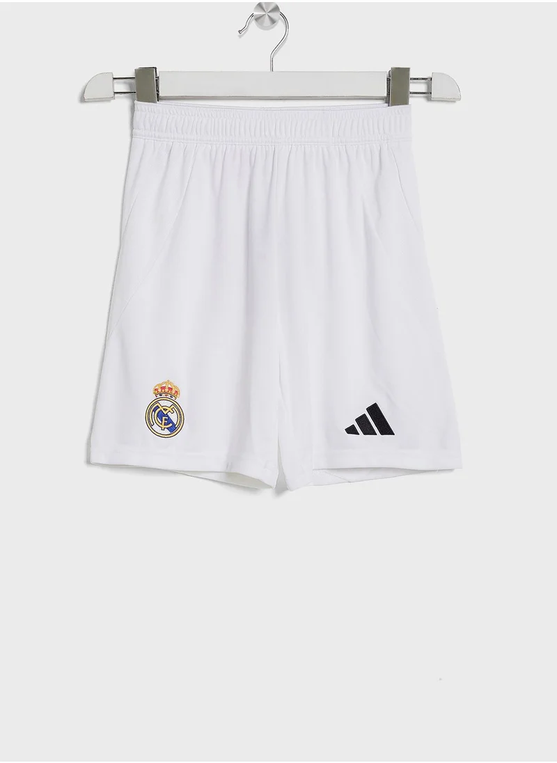 Adidas Youth Real Madrid 24/25 Stadium Home Shorts