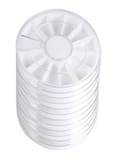 Sonew Pack Of 6 Nail Art Rhinestone Wheel Box Bead Slice Decoration Storage Container Nail Tools  - Image 1
