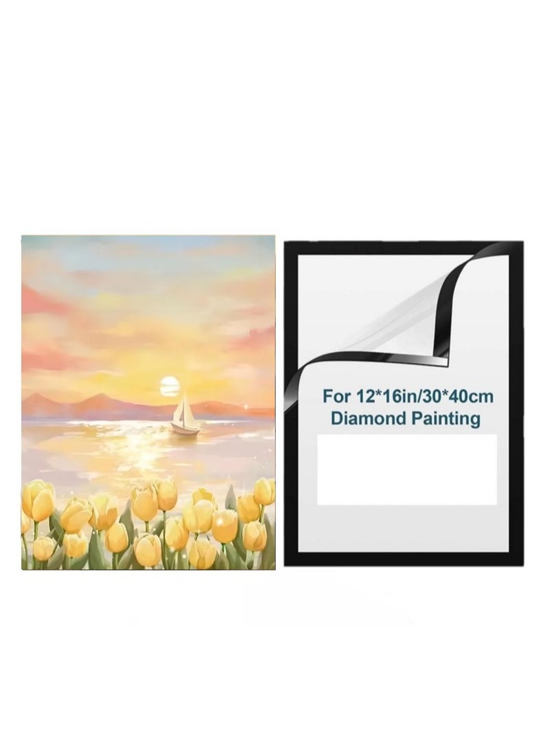 Bluejw 5D Diamond Painting Kits For Adults,Flowers Diamond Art Kits,DIY Full Drill Crystal Gem Arts and Crafts,Ideal For Home Recreation And Wall Decor - Image 1