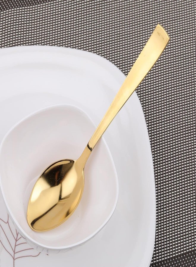 SVDK Stainless Steel Golden Cutlery Set 6 PCS Premium Spoon Set Luxury Dinning Tabelware Gift for House - Image 5