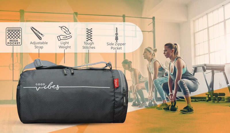 Sfane Gym Bag (Grey) - Image 4