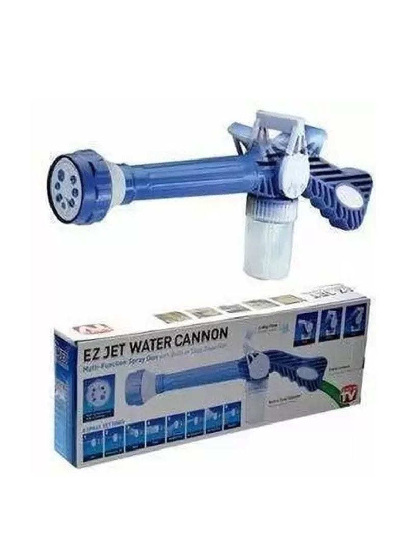 EZ Jet Water Cannon 8 in 1 Turbo Water Spray Gun for Car Washing Gardening with inbuilt Soap Dispenser Tank  - Image 1