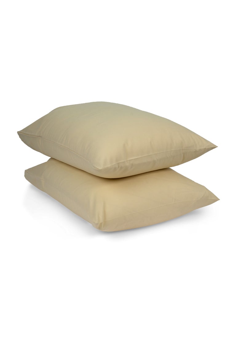 Home of linens طقم غطاء وسادة قطن كريمي 50×70  - Image 2