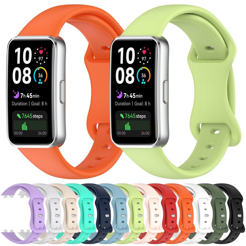 erorex For Huawei Band 10 Butterfly Buckle Silicone Watch Band(Ivory White) - Image 5