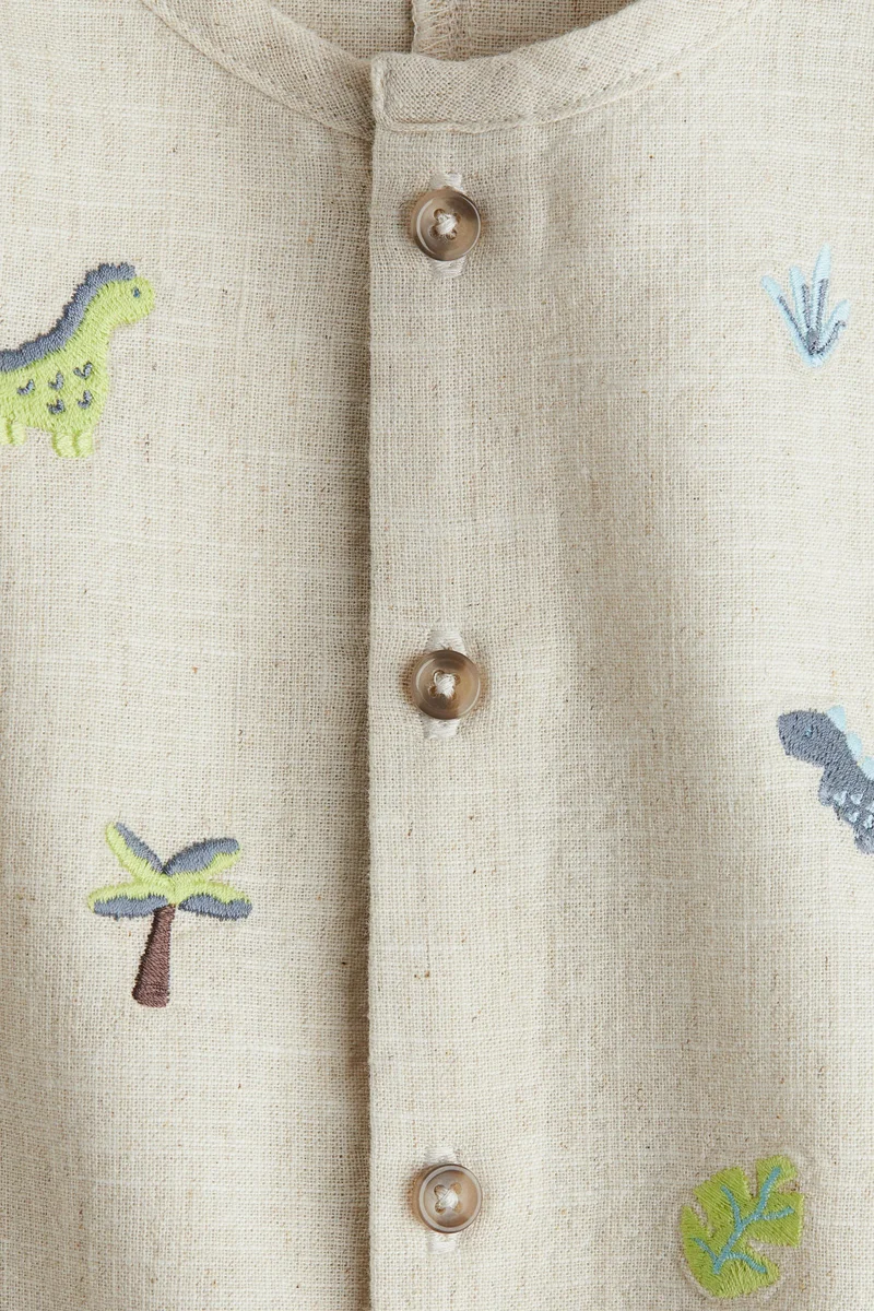 H&M Embroidery-detail romper suit