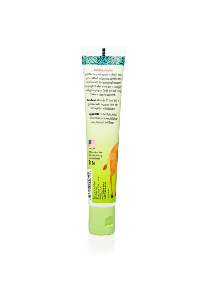 Spry Natural Xylitol Toothpaste for Baby, Toddler and Kids Age 3 Months and Up - Fluoride Free Tooth Gel, Tasty, Support Development of Emerging Teeth, Original 2 Fl Oz (Pack of 4) - Image 3