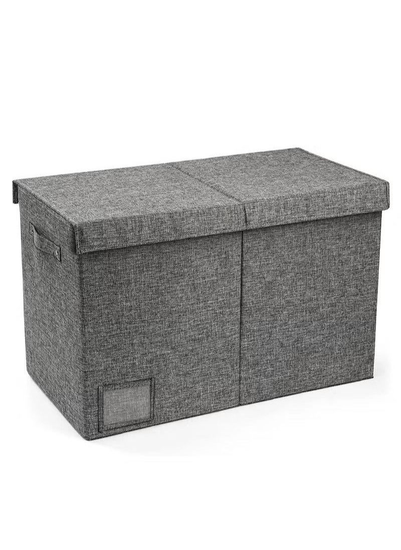 Gonice - Large Toy Box Chest Storage with Lid - Collapsible Kids Toys Boxes Organizer Bins Baskets Container with Handles - Image 1