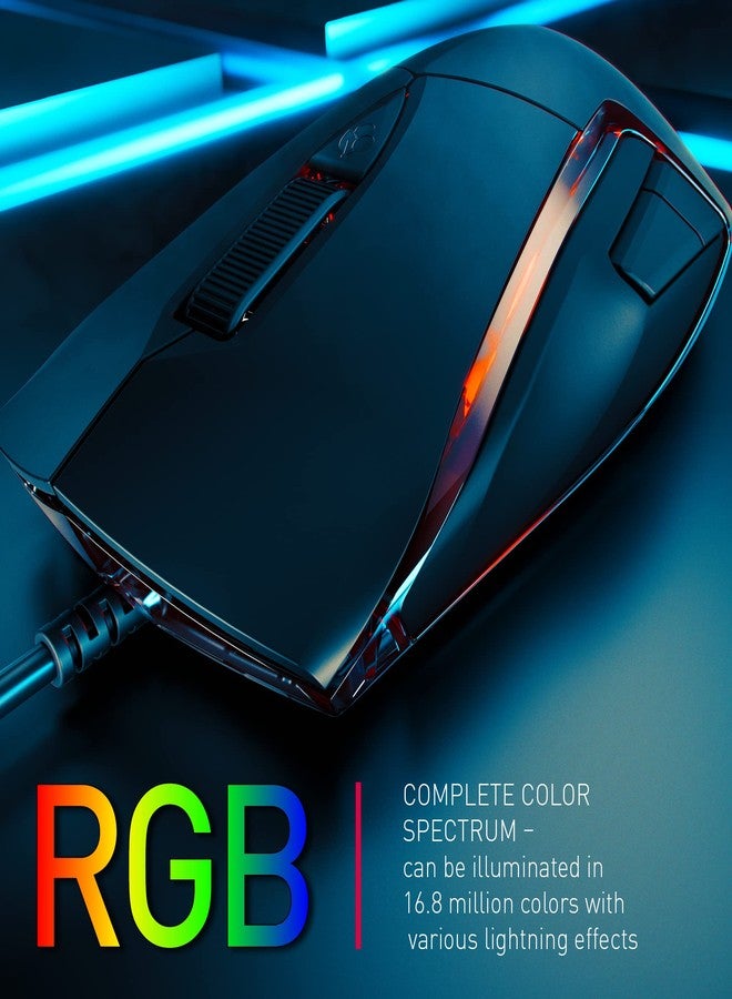 Cherry Americas JM-3000-2 Coreded Rgb Black Mouse - Image 3