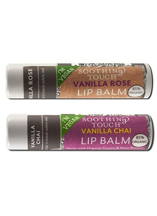 Soothing Touch Vegan Lip Balm Variety Pack Of 2 For Vanilla Lovers  - Image 1