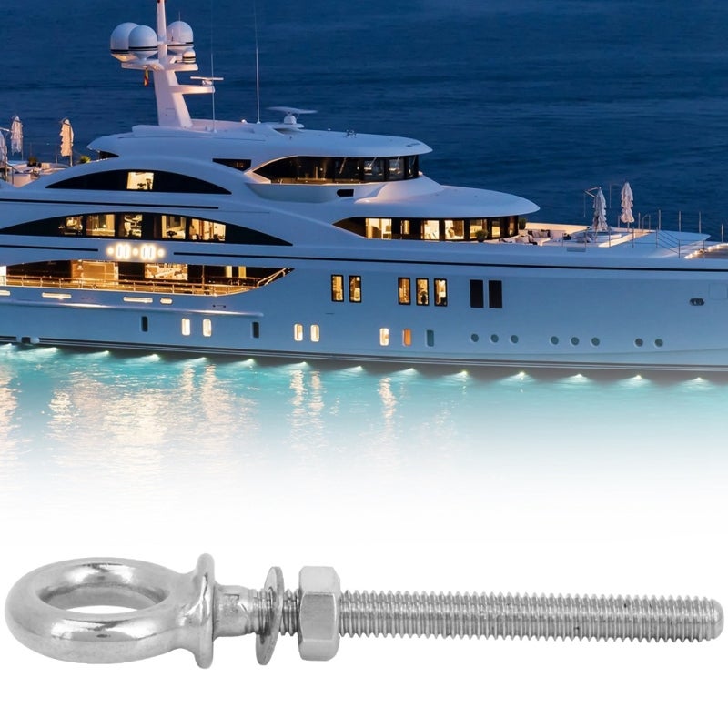 Heavy Duty Eye Bolt: M8 Stainless Steel, Erosion Proof, Easy To Install - High Strength Long Eye Bolt for Marine Boat, Trailer, Truck Exterior & Interior Use - Image 5