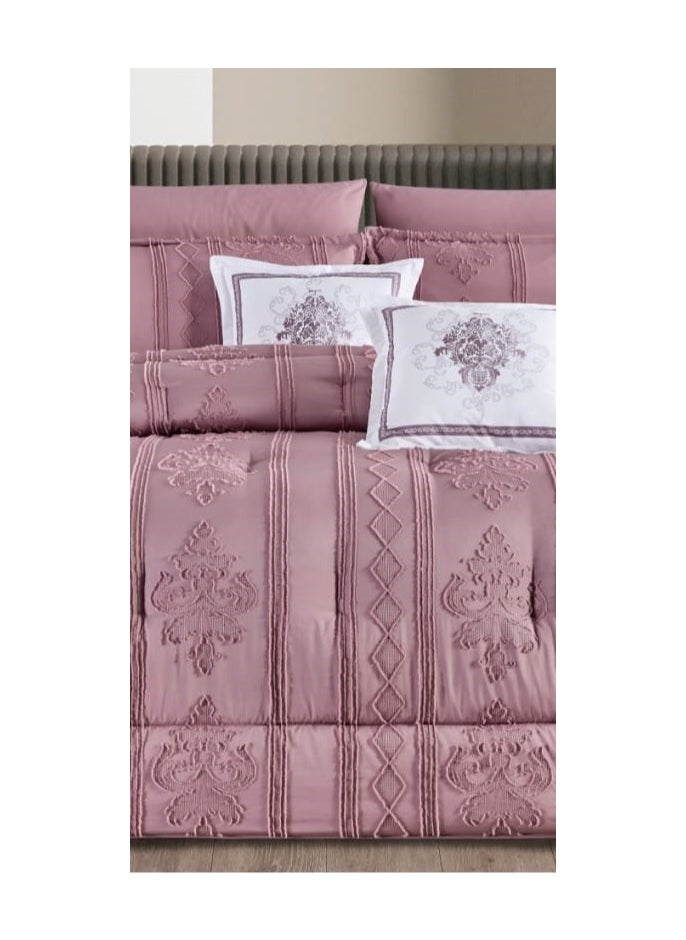 Moon 4 Pieces Royal Luxury Embossed Bedspread for One and a Half Person to Add Beauty and Elegance to Your Room Microfiber Quilt Size 170*220 cm  - Image 3
