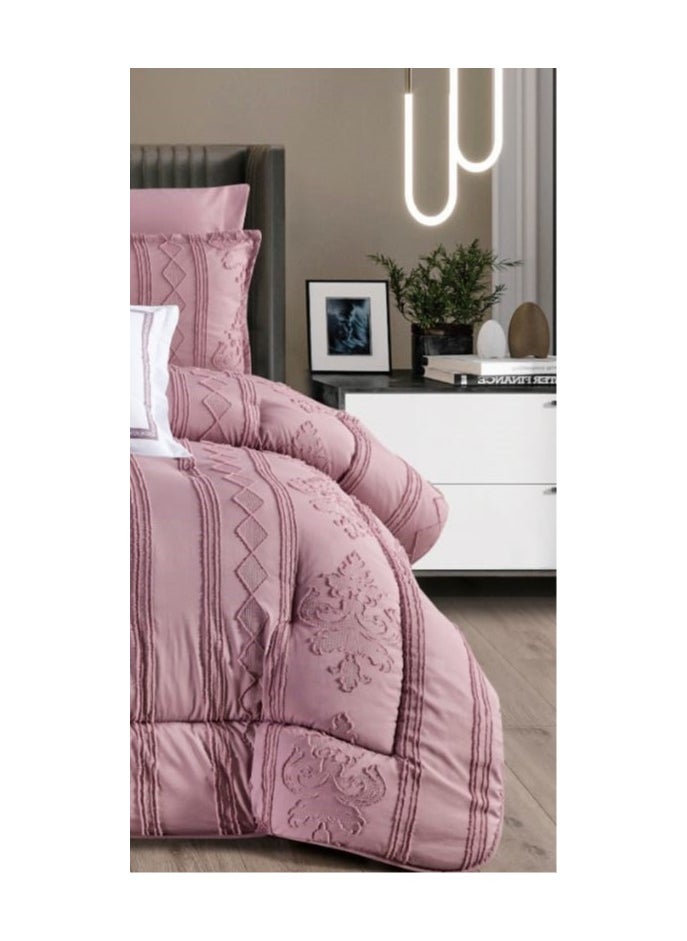Moon 4 Pieces Royal Luxury Embossed Bedspread for One and a Half Person to Add Beauty and Elegance to Your Room Microfiber Quilt Size 170*220 cm  - Image 4