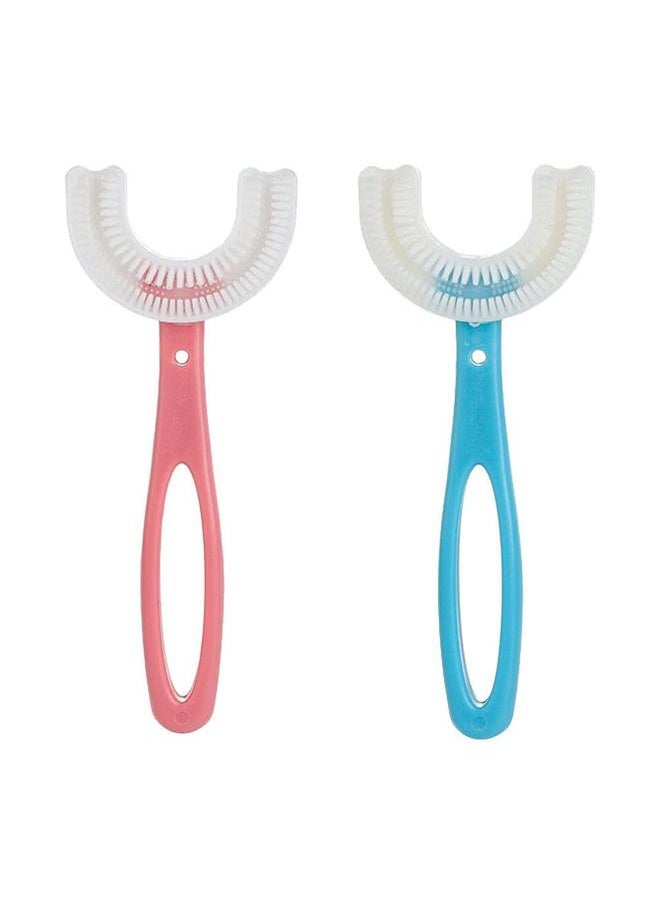 2Pcs U Shaped Toothbrush Food Grade Soft Rubber Manual Training Toothbrush Oral Cleaning for Baby Blue Pink Handheld Type - pzsku/ZD9D4743D2D83C952856AZ/45/_/1732119729/d8c1c379-2102-4234-8e8c-743bfbd618fc