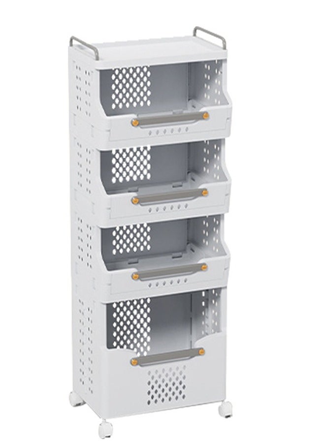 NKX - 4 Layers Foldable Plastic Floor Mounted Storage Organizer - Image 1
