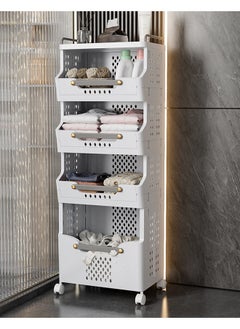 NKX 4 Layers Foldable Plastic Floor Mounted Storage Organizer  - Image 1