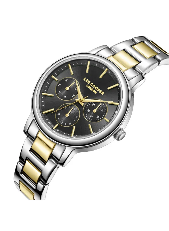 لي كوبر Lee Cooper LC07946.270 Women's Multi Function Display Watch & Metal Strap Silver