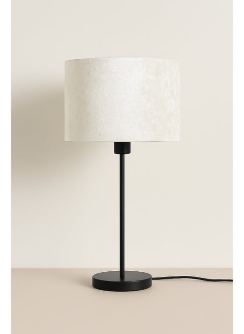 Tavolo Black Table Lamp - Beige (Velvet)