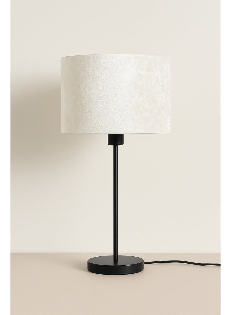 Cluc Tavolo Black Table Lamp - Beige (Velvet) - Image 1
