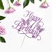 Florcmet Butterfly Happy 7th Birthday Cake TopperGlitter 3D Butterfly 7 Birthday Cake TopperBaby Shower Party Decorations - Image 4