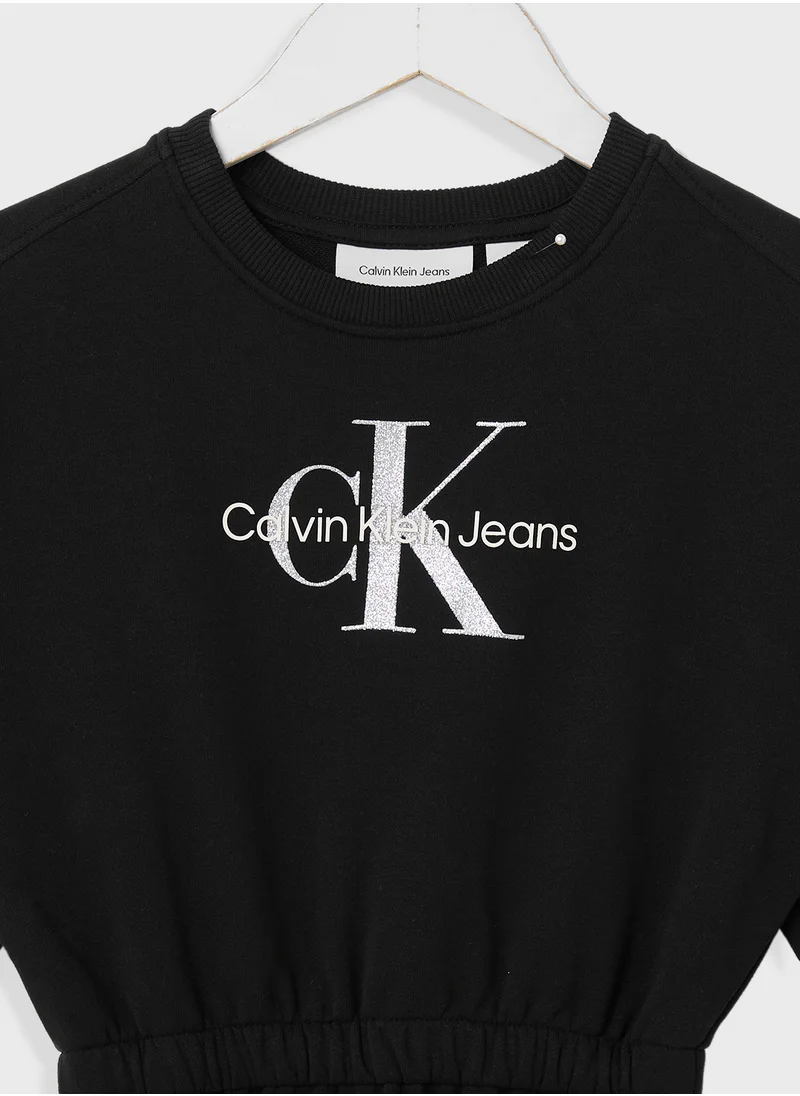 كالفن كلاين جينز Kids Graphic Logo Dress