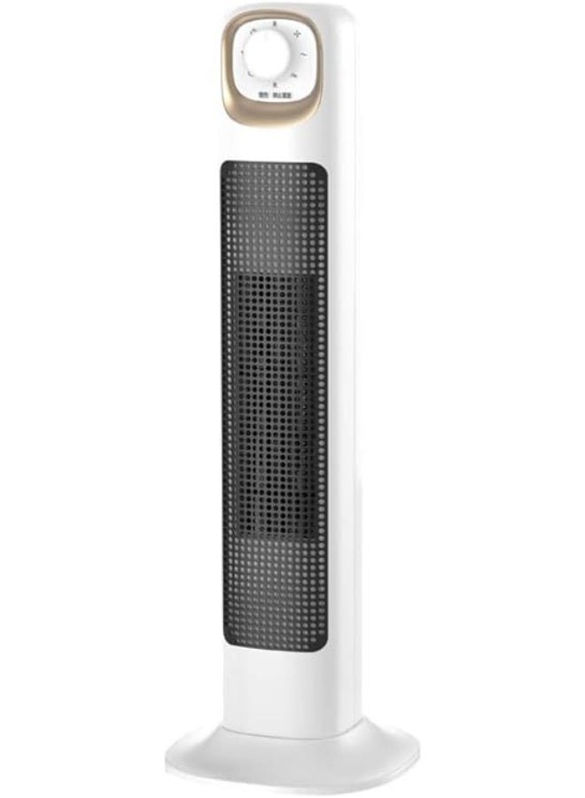 Denx 2000W Air Heater, Portable Heater, Household Floor Standing Shaking Head Electric Fan, Dormitory Office Fast Heating,White - Image 4