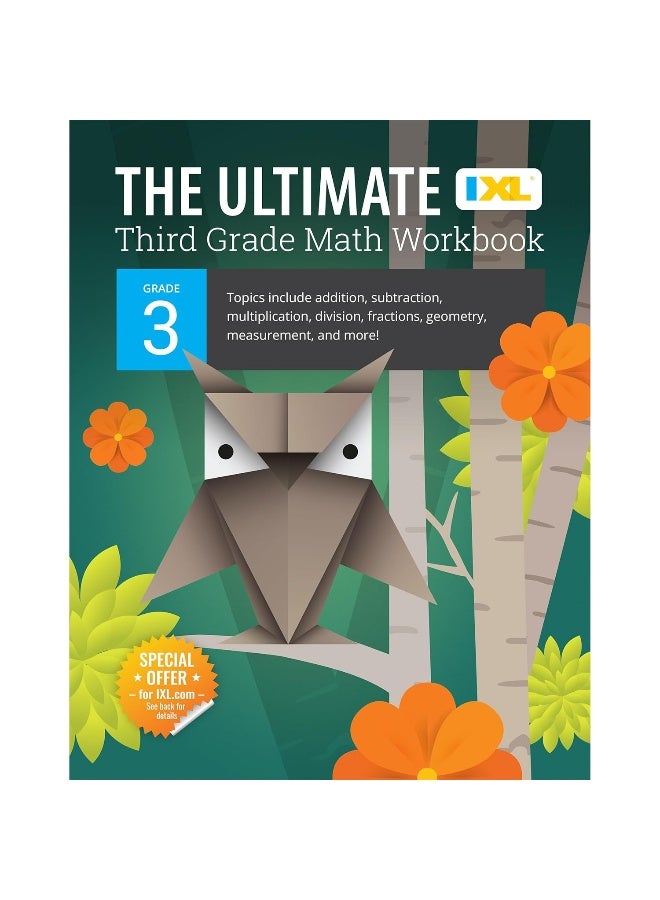 كتاب الرياضيات النهائي للصف الثالث: الضرب، القسمة، الجمع، الطرح، الكسور، الهندسة، القياس، العمليات المختلطة، ومشاكل الكلمات للصف الدراسي أو المناهج المنزلية