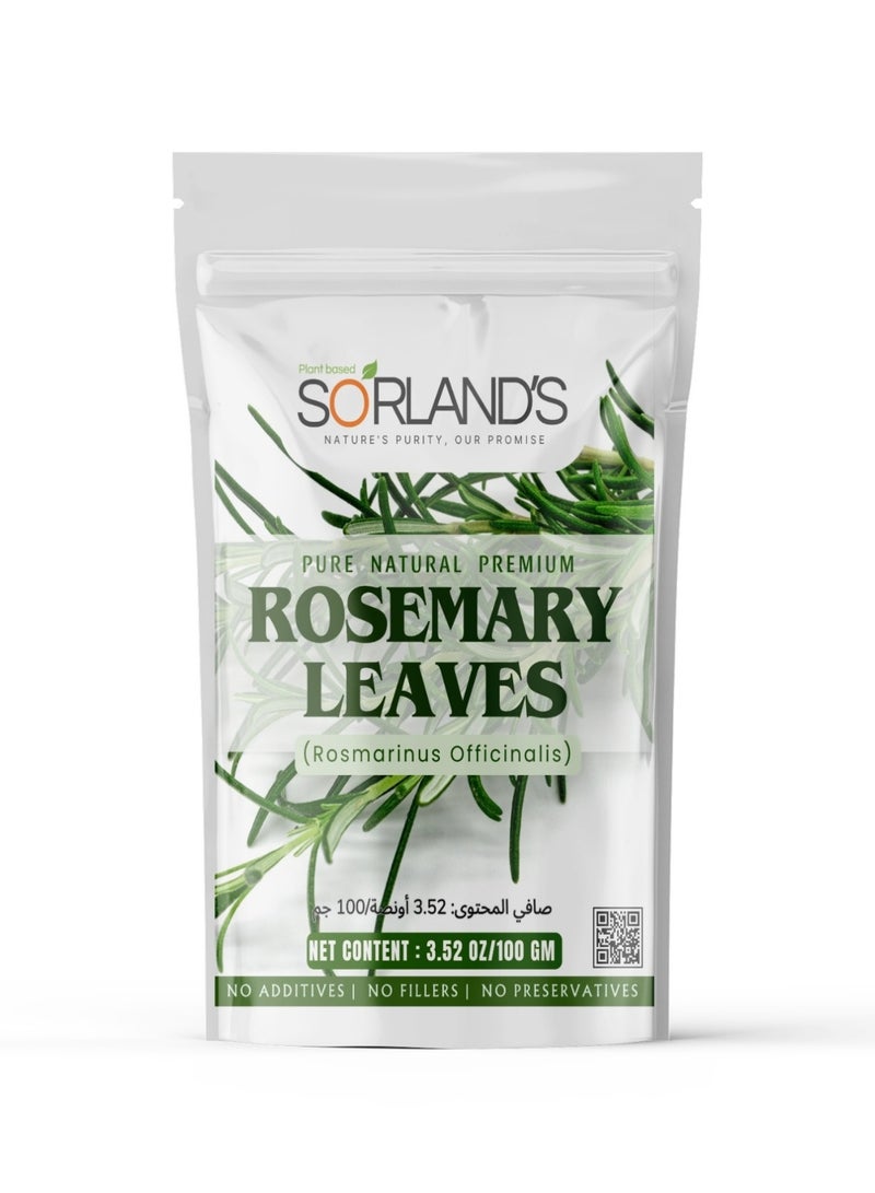 Sorland's Rosemary Leaves 100g – Pure, Natural & Aromatic Herbal Leaves - Image 1
