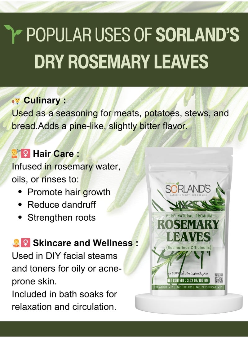 Sorland's Rosemary Leaves 100g – Pure, Natural & Aromatic Herbal Leaves - Image 5