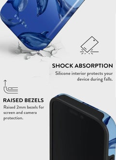 BURGA iPhone 16 Pro Case, 2 Piece Hard Shell + TPU Interior, Shock Absorption, All Port Accessible, Raised Bezel For Screen & Camera Protection, Never Fading HQ Print, Ocean Cowboy  - Image 2