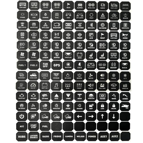GZ5CG 140Pcs Switch Panel Stickers Universal for 6 Gang 8 Gang 12 Gang Switch Panel - Image 1