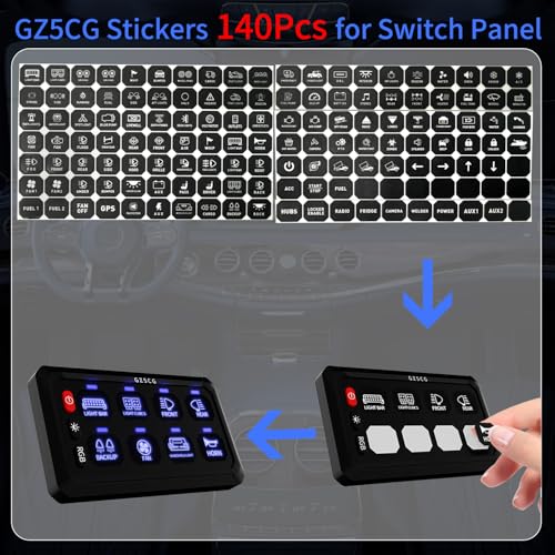 GZ5CG 140Pcs Switch Panel Stickers Universal for 6 Gang 8 Gang 12 Gang Switch Panel - Image 2