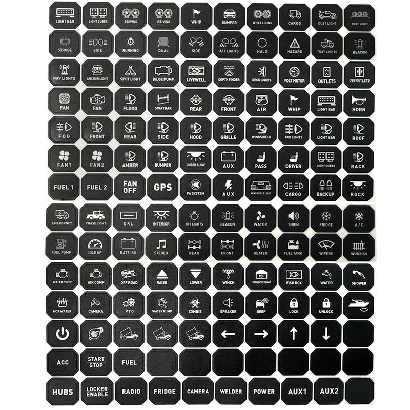 GZ5CG 140Pcs Switch Panel Stickers Universal for 6 Gang 8 Gang 12 Gang Switch Panel - Image 5