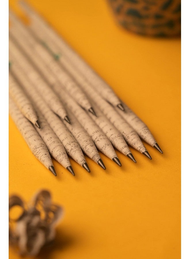 Prithwe Ecofriendly Recycled Newspaper Pencils -Black - Image 4