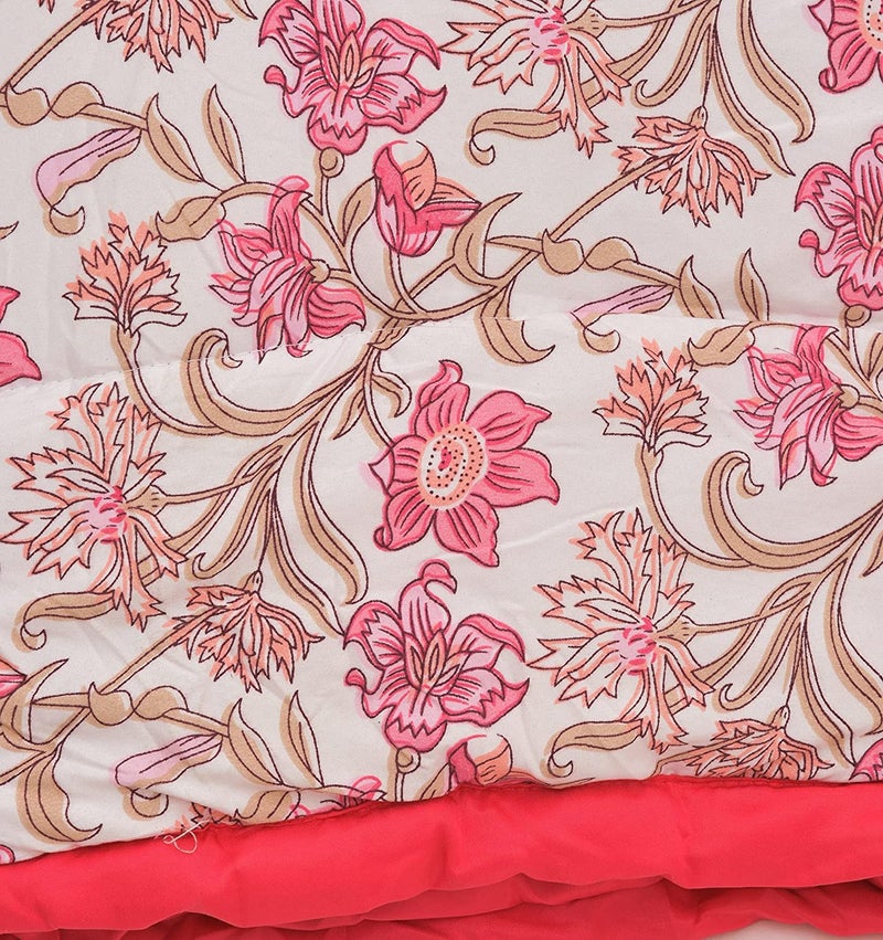 RRC Super Soft Quilted Comforter for Double Bed - Luxury King Size (90x100 Inches), 220 GSM Breathable Microfiber, Cozy All-Season Printed Quilt,Gift for All Occasions - Image 5