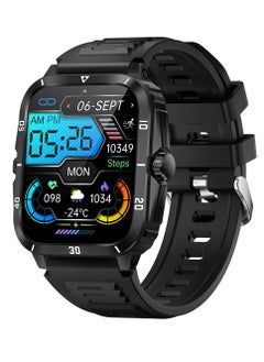 Generic Smart Watches for Men (Make/Answer Calls) with 3ATM Waterproof, Tactical Rugged Watch 1.96" HD Screen Heart Rate Sleep Monitor 100+ Sports Modes Fitness Tracker Compatible with Android iPhone  - Image 2