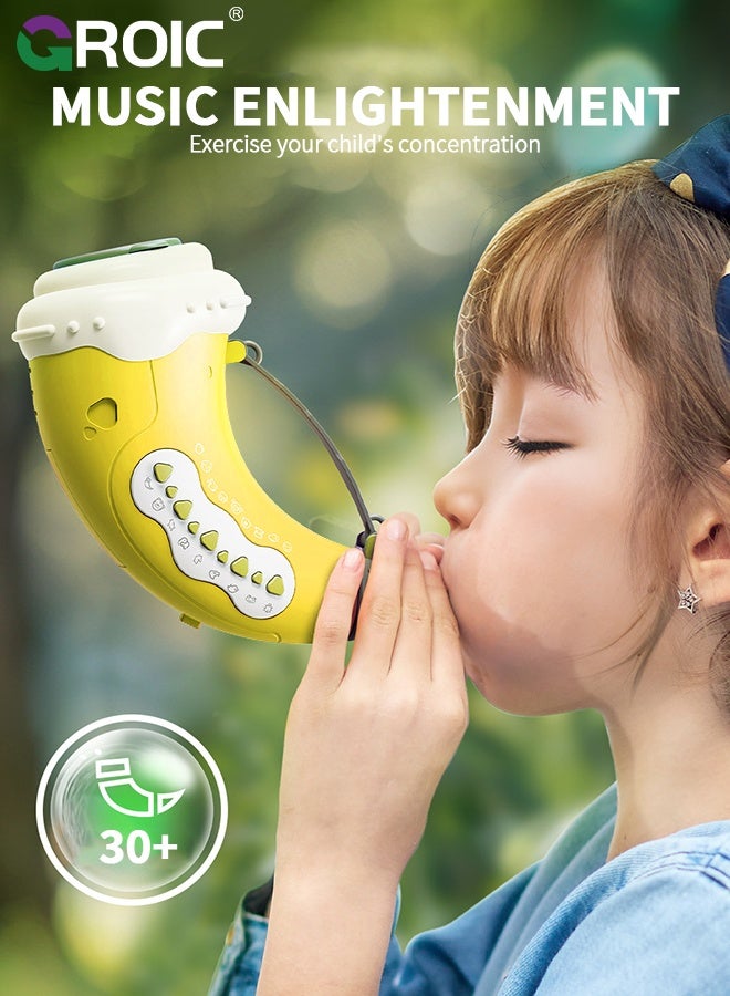 GROIC Mini Explorer Animal Caller Toys for Kids, Breathing Exerciser for Kids, Hunting Toy with 2 Mode 30 Sounds, 5 Levels Lights, Outdoor Discovery Play with 8" Horn Voice Changer Toys for Boys & Girls - Image 3