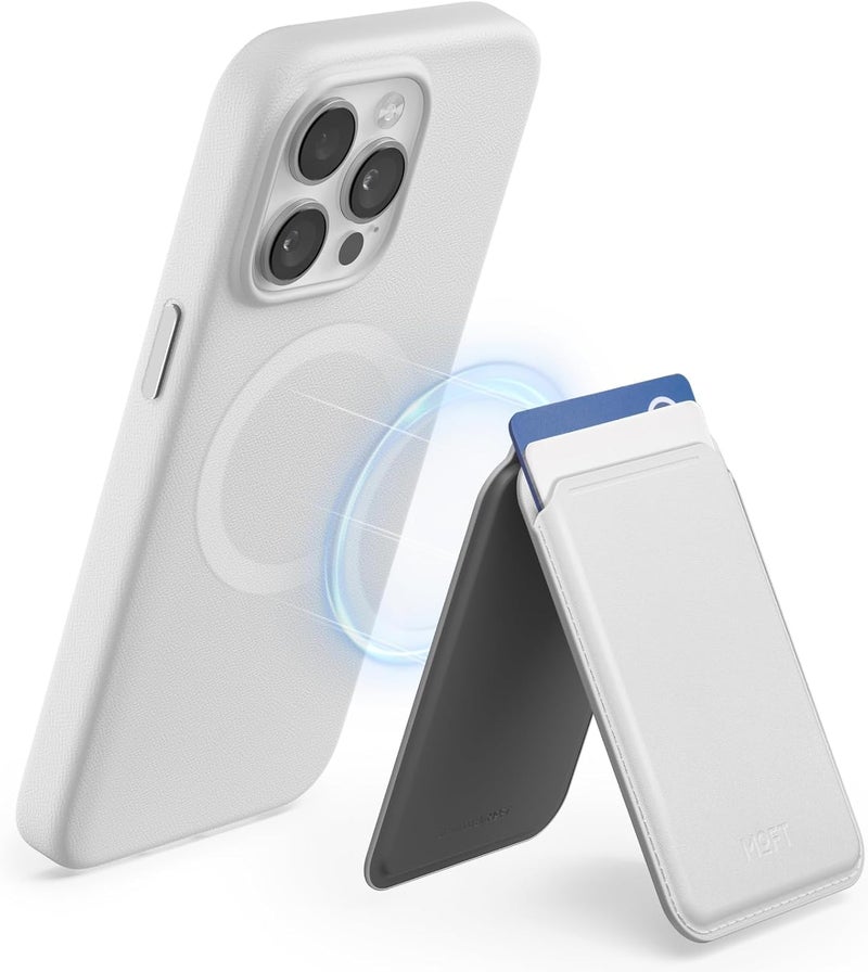 MOFT MagSafe Wallet Card Holder, Fit 1-2 Cards, Adjustable Magnetic Wallet Stand with Open ID Window, Quick Access Flash Wallet Phone Stand for iPhone 16/15/14/13/12 Series (Misty Cove) - Image 1